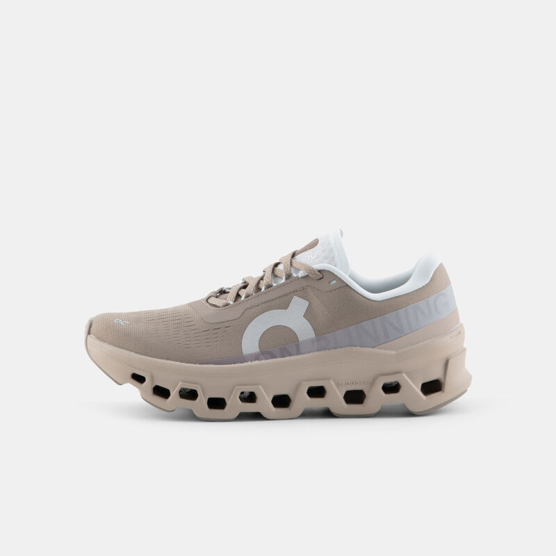 On Cloudmonster, marrone/grigio