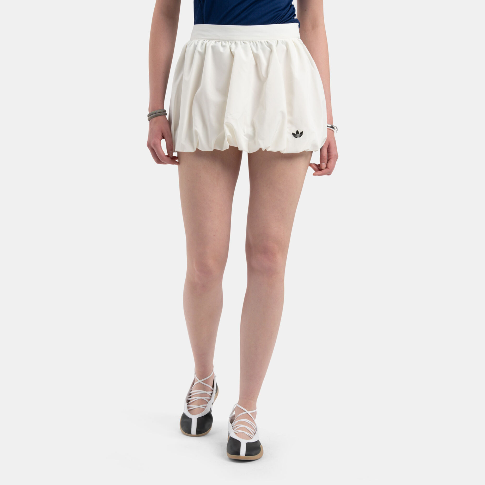 Gonna adidas Balloon, bianco/nero
