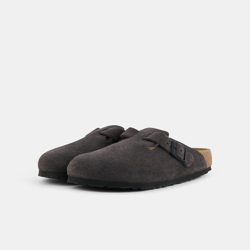 Birkenstock Boston, grigio/marrone