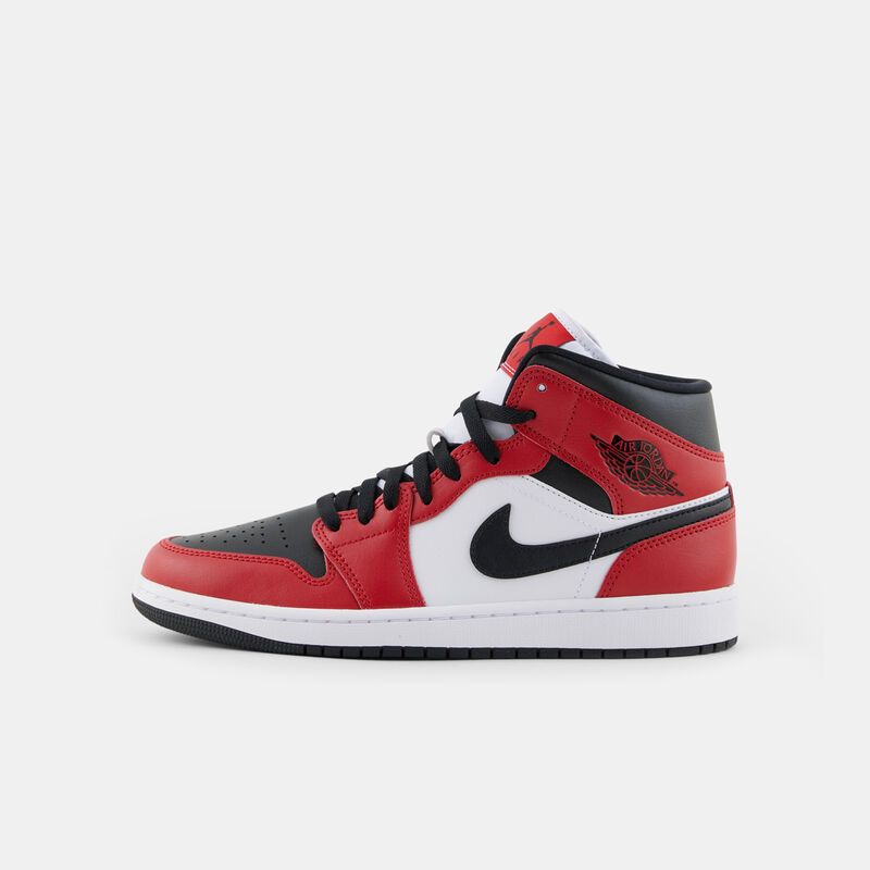 Air Jordan 1 Mid Chicago Toe, rosso/nero/bianco