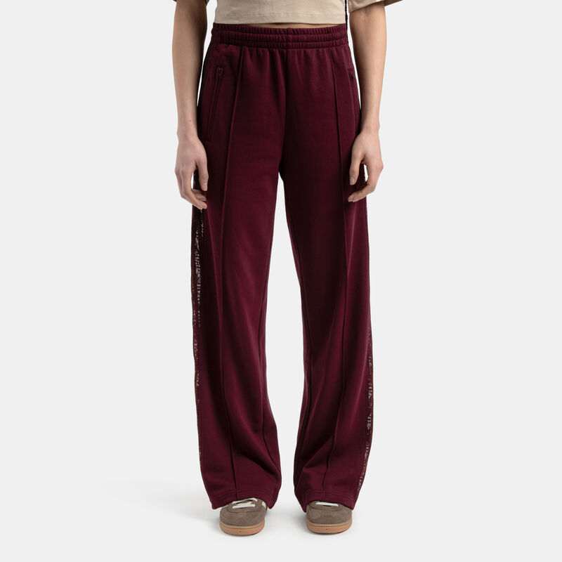 Pantaloni adidas Firebird Classic Lace, bordeaux