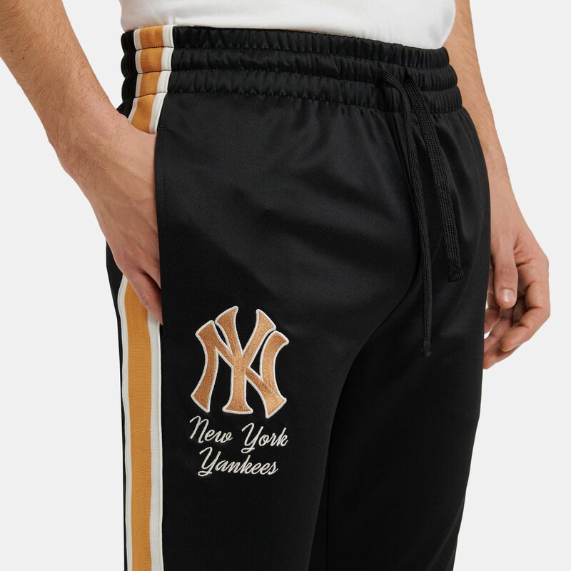 Pantaloni New Era MLB Track SMU, nero/giallo/bianco
