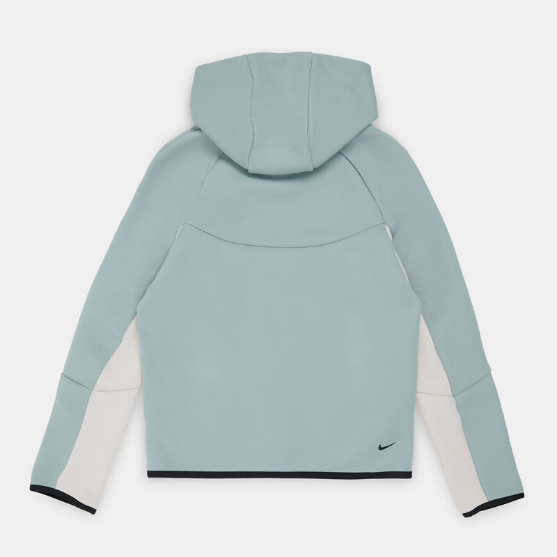 Felpa con zip Nike Sportswear Tech Fleece ragazzi, verde/beige