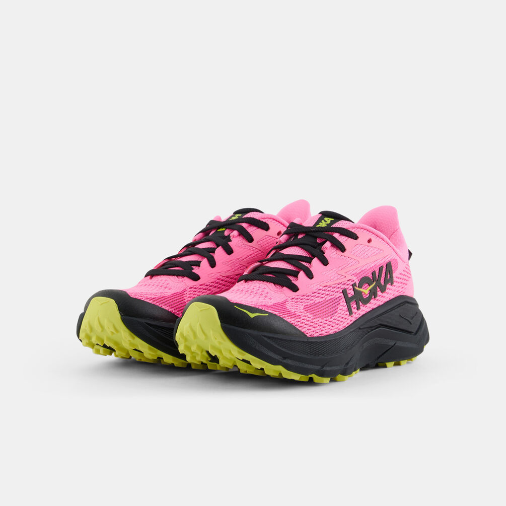Hoka Challenger 8, fucsia/nero/giallo