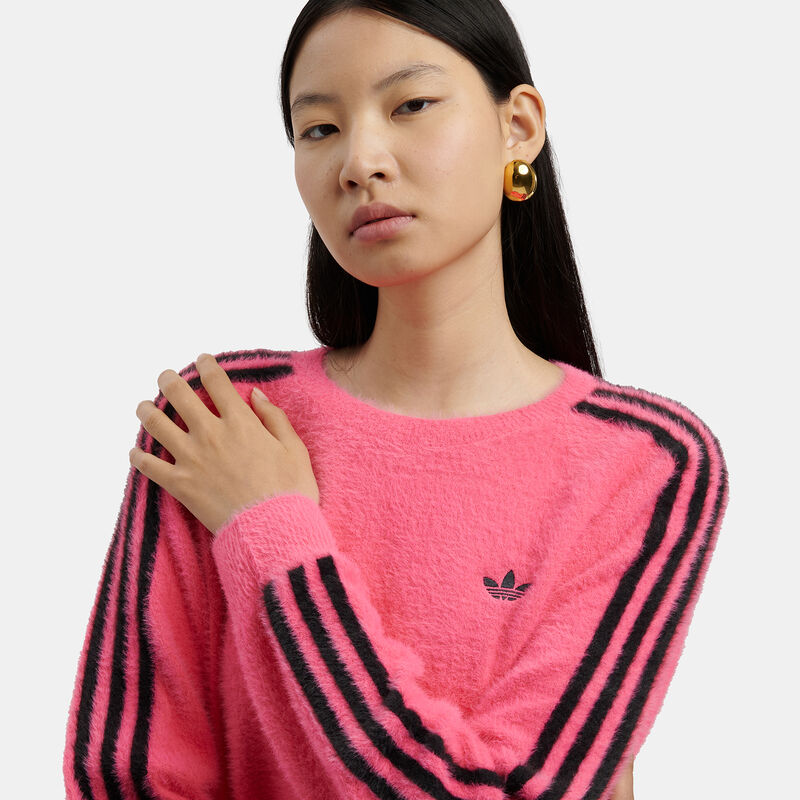 Felpa adidas adicolor Holiday, rosa/nero