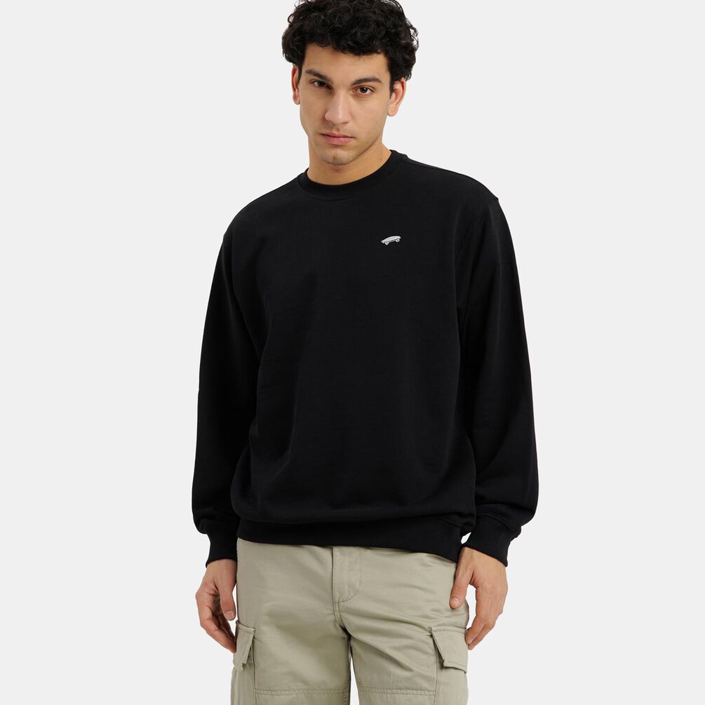 Felpa Vans Salton Loose, nero/bianco