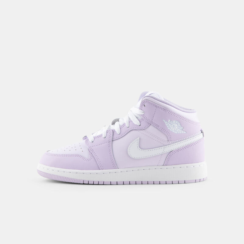 Air Jordan 1 Mid Violet Mist Barely Grape (GS), viola/bianco