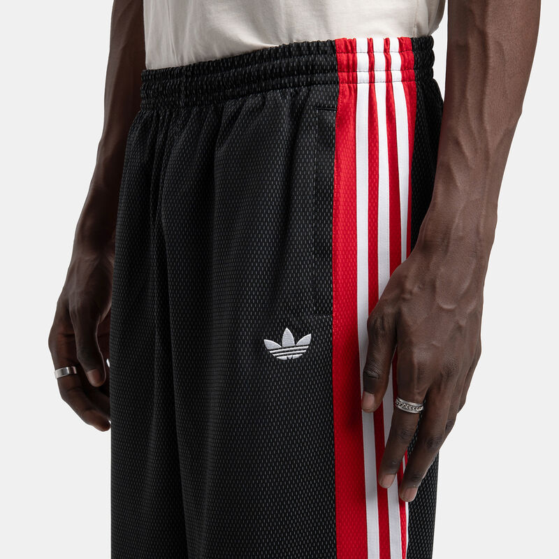 Pantaloni adidas Mesh Loose, nero/rosso/bianco