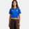 T-shirt adidas Home Italia 26 Cropped, azzurro/nero
