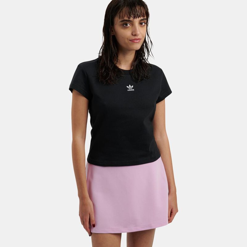 T-shirt adidas Essentials Slim, nero/bianco