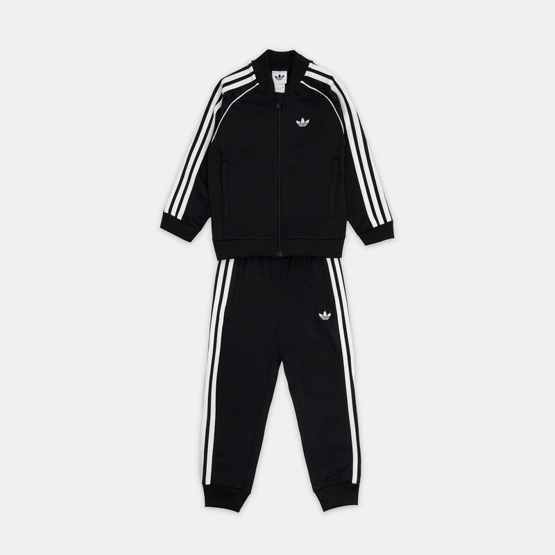 Completo adidas adicolor SST bambini, nero/bianco