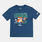 T-shirt Nike Chalky Boxy Bball bambini, blu/multicolor