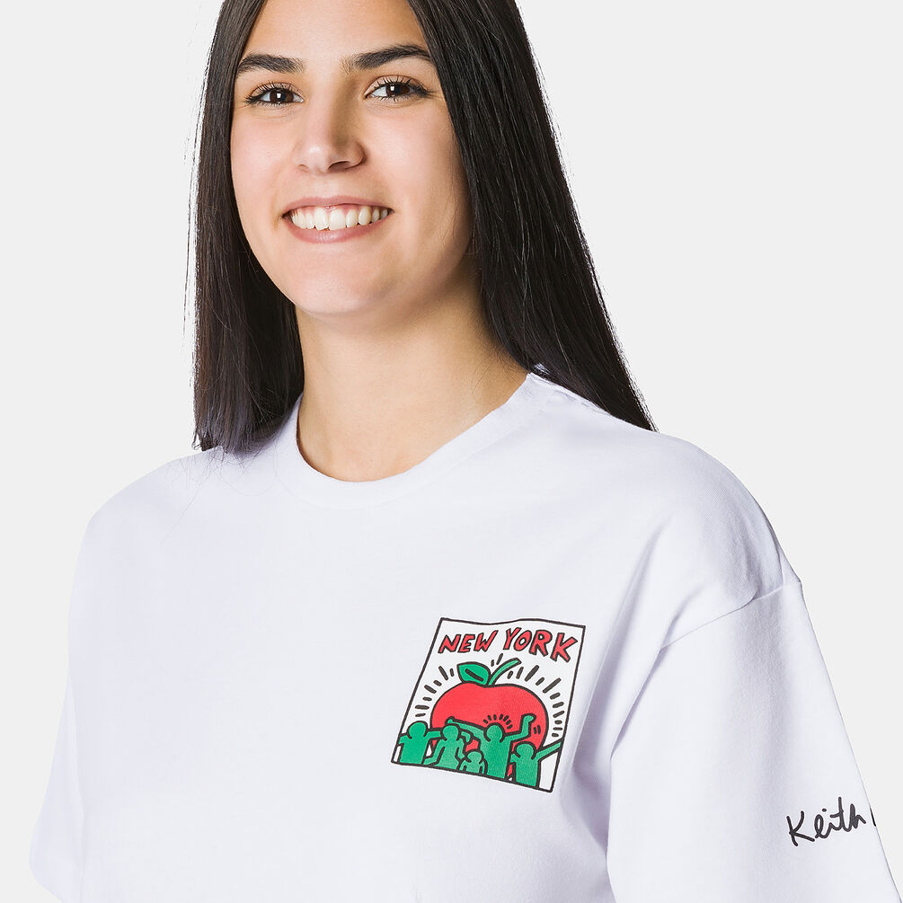 T-shirt Speedy Tee Keith Haring, bianco/rosso/verde