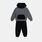 Completo Jordan Brooklyn Fleece bambini, grigio/nero/rosso