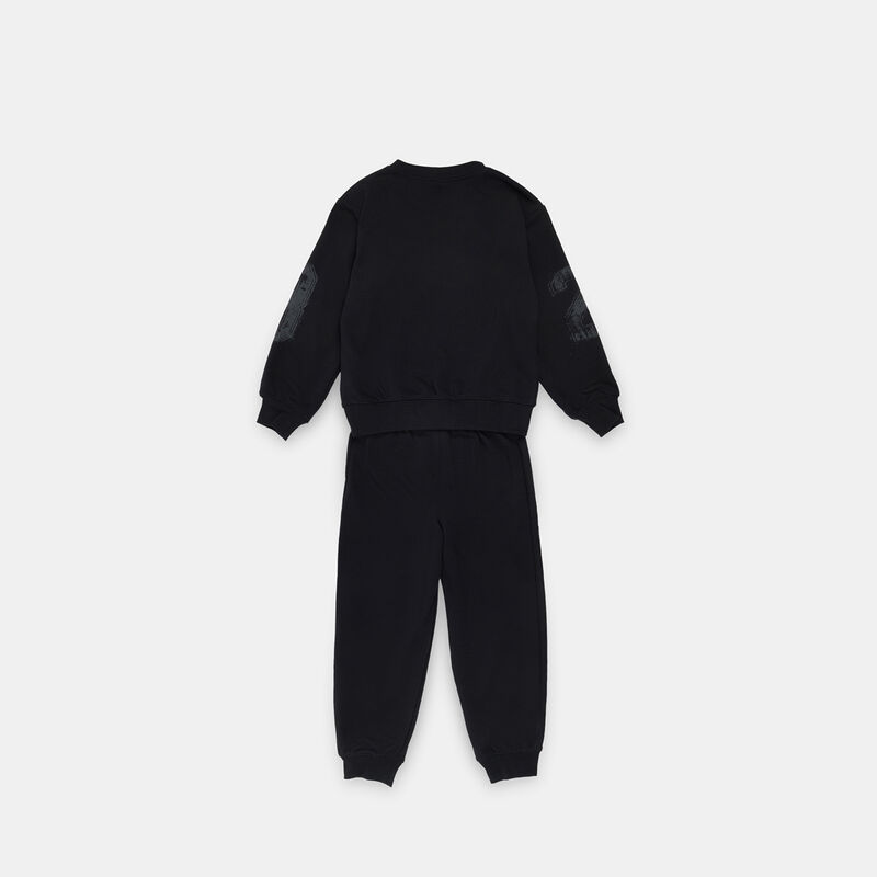 Completo Jordan Brooklyn College bambini, nero/grigio