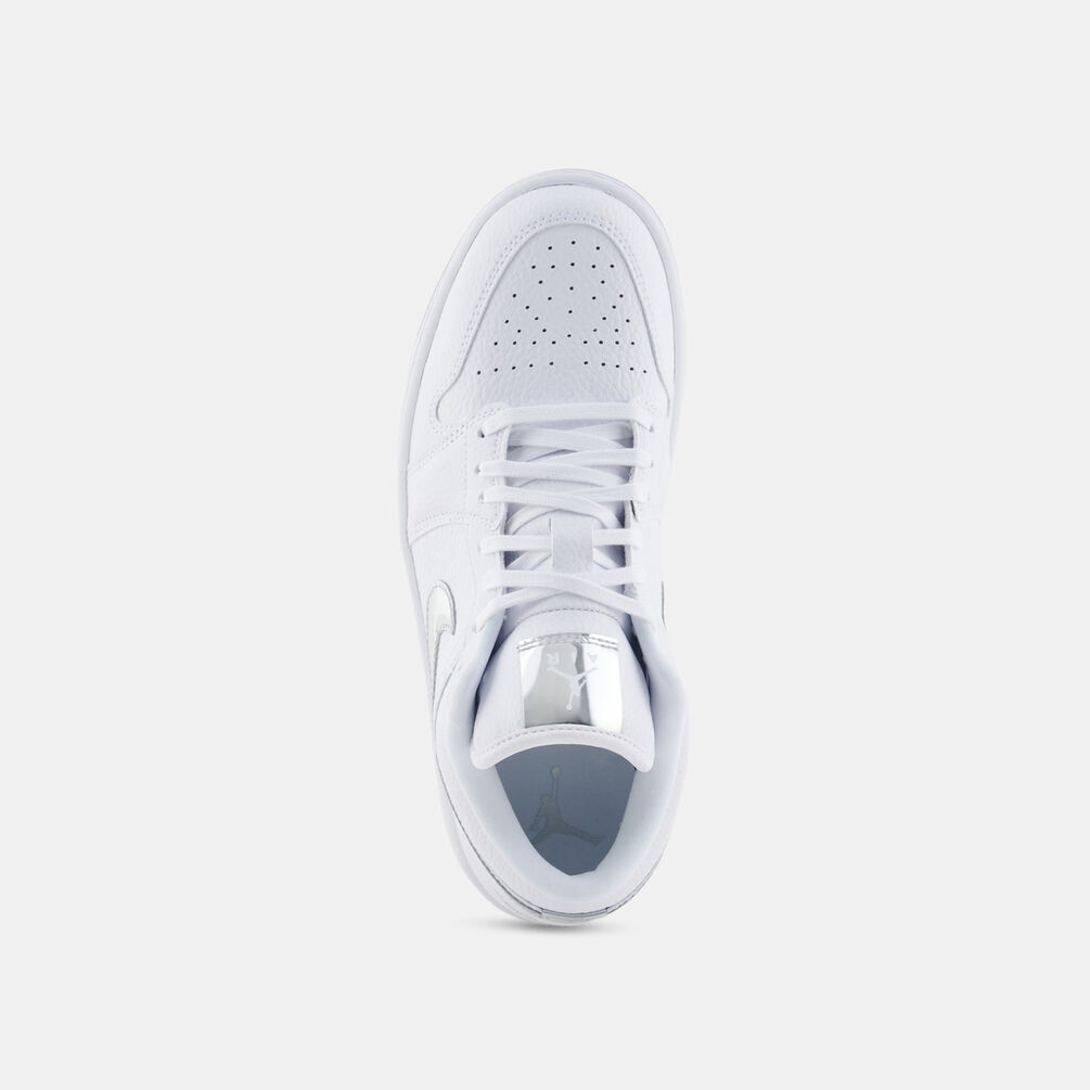 Air Jordan 1 Low SE White Metallic Silver (W), bianco/argento