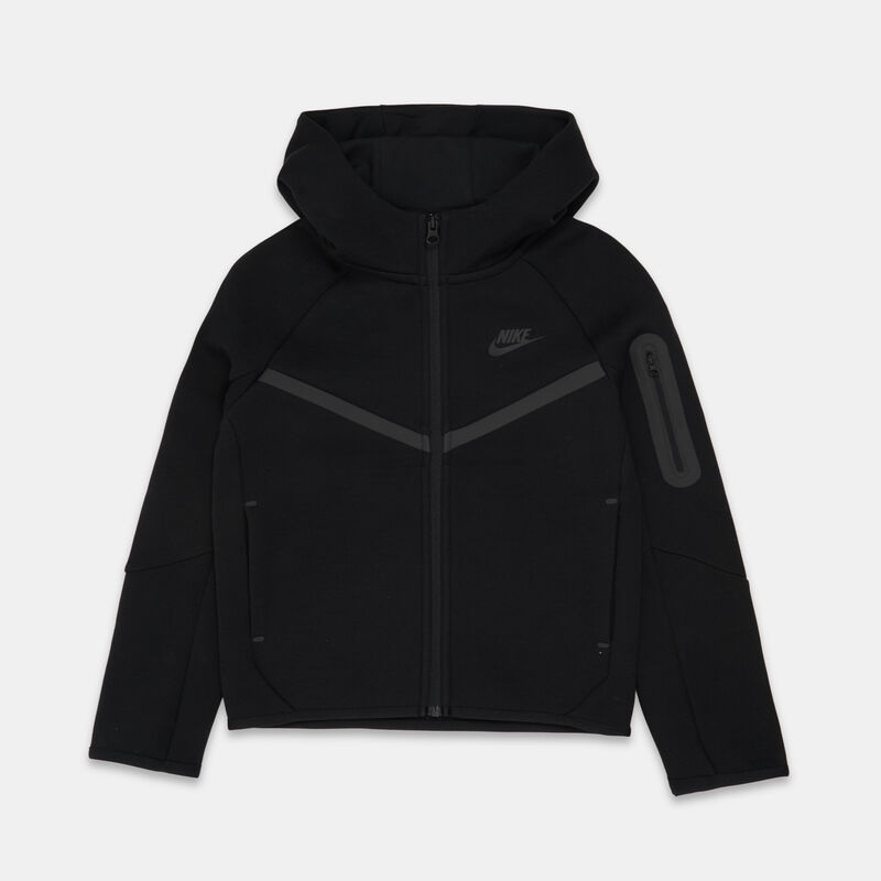 Felpa con zip Nike Sportswear Tech ragazzi, nero