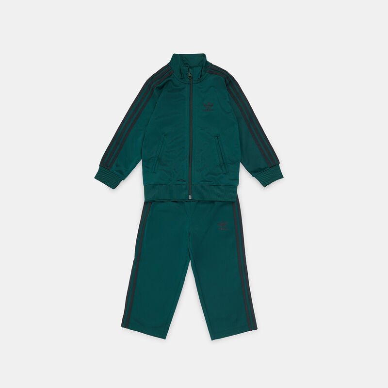 Completo adidas adicolor Firebird Track Suit neonati, verde/nero