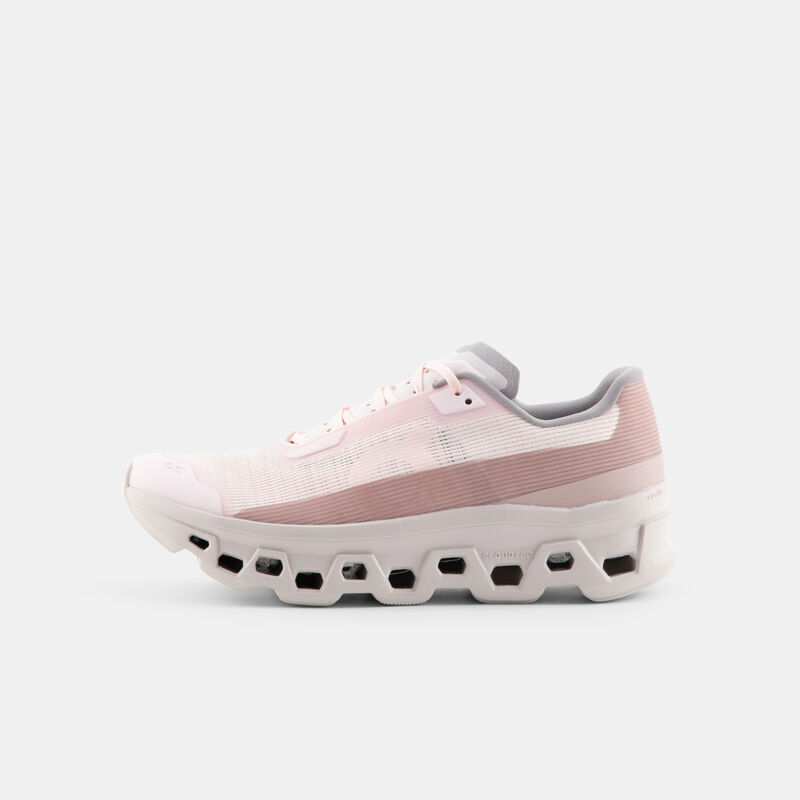 On Cloudmonster Void, rosa/beige/grigio