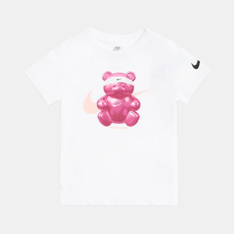 T-shirt Nike Sportswear Graphic bambini, bianco/rosa