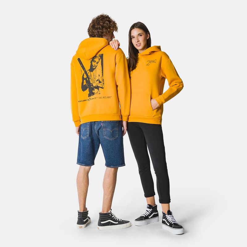 Felpa Speedy Fleece Tupac, giallo/nero