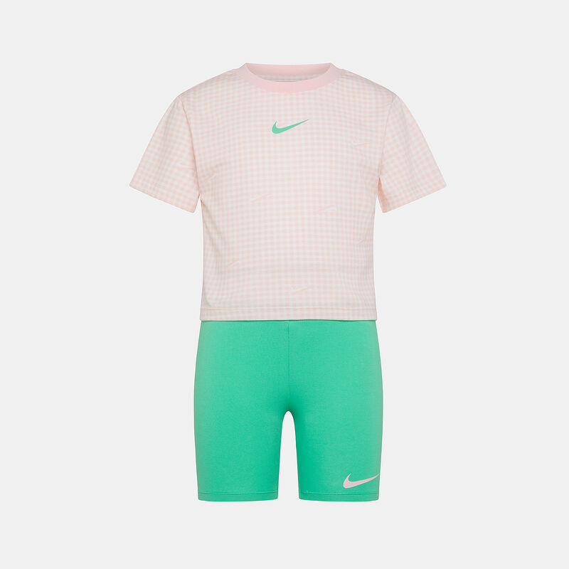 Completo Nike Pic-Nike Boxy bambini, rosa/verde