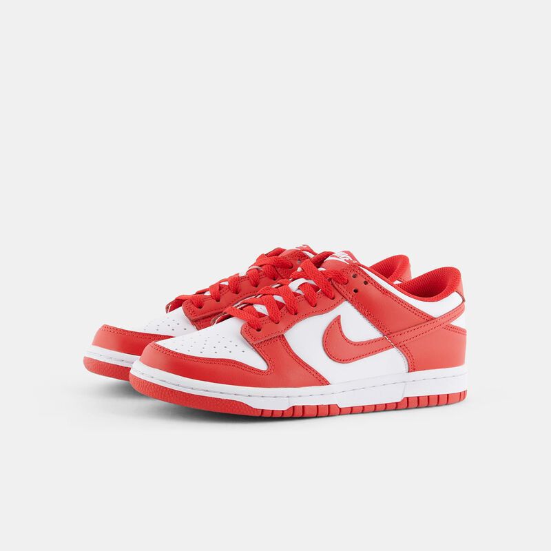 Nike Dunk Low White University Red (GS), rosso/bianco
