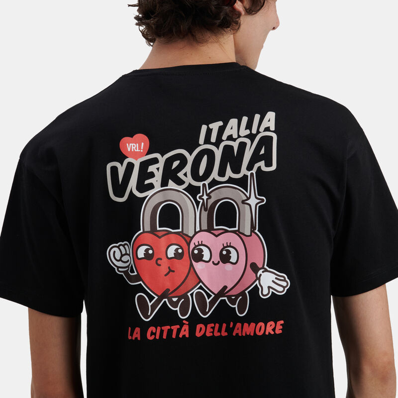 T-shirt VRL City Tee Verona, nero/multicolor