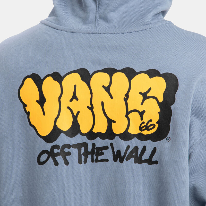 Felpa Vans Graff Loose Po Glacial Slate, azzurro/giallo/nero