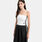 Top adidas Tube 3-Stripes, bianco/nero