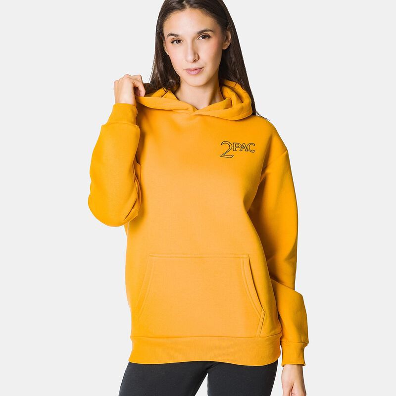 Felpa Speedy Fleece Tupac, giallo/nero