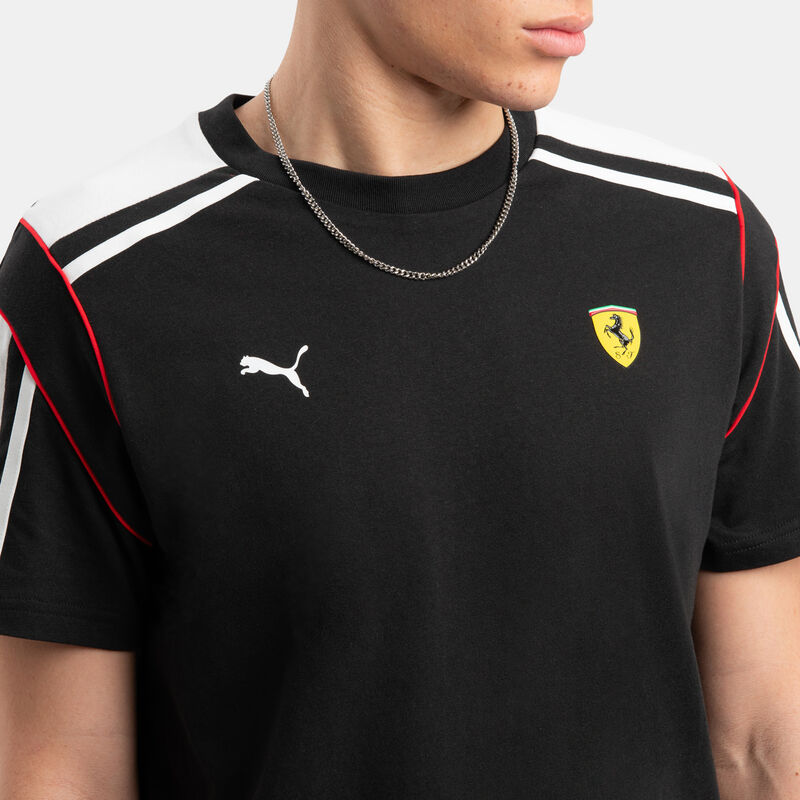 T-shirt Puma Scuderia Ferrari T7, nero/bianco/giallo