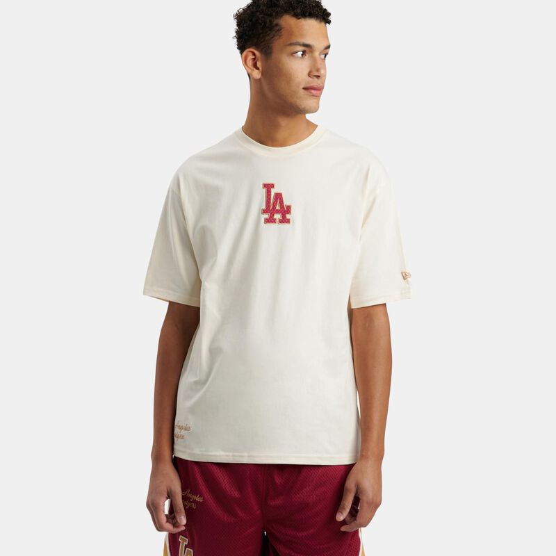 T-shirt New Era MLB Mesh SMU, beige/rosso