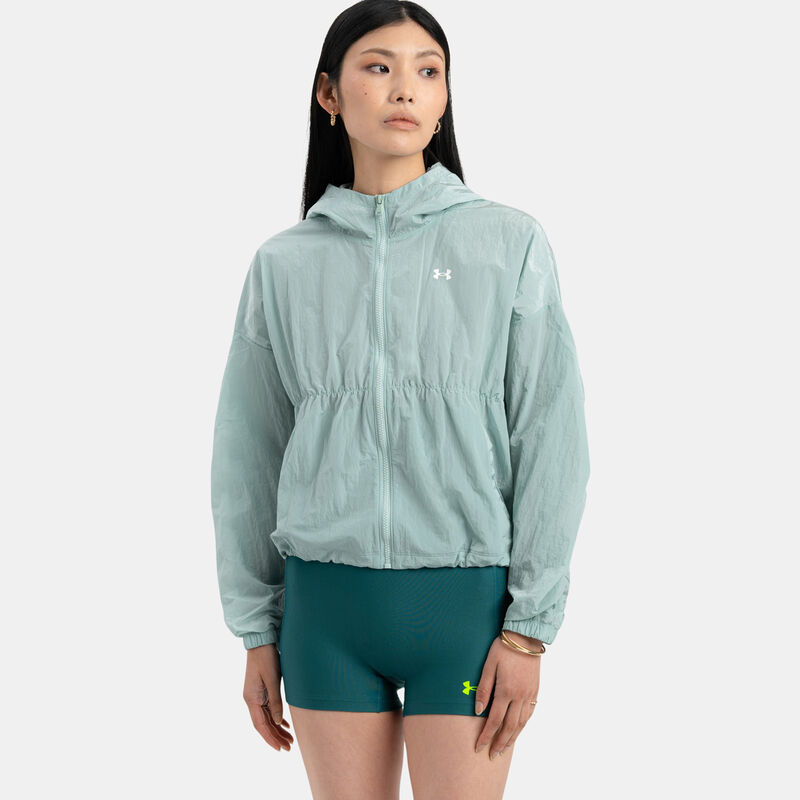 Giacca Under Armour Rival Woven Bungee, verde