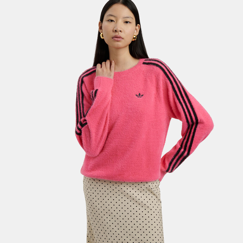 Felpa adidas adicolor Holiday, rosa/nero
