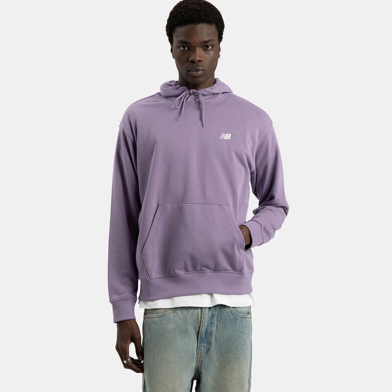 Felpa New Balance Sport Essentials French Terry, viola/bianco