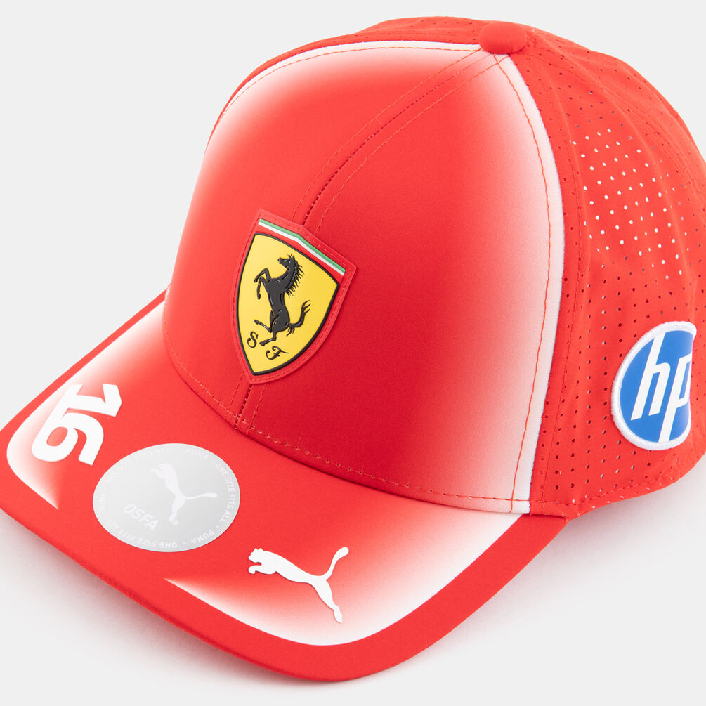 Cappellino Puma Scuderia Ferrari HP Replica Leclerc, rosso/giallo/bianco