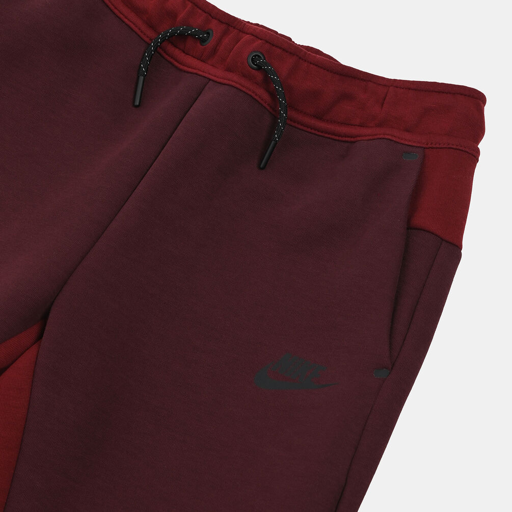 Pantaloni Nike Sportswear Tech Fleece ragazzi, bordeaux/nero