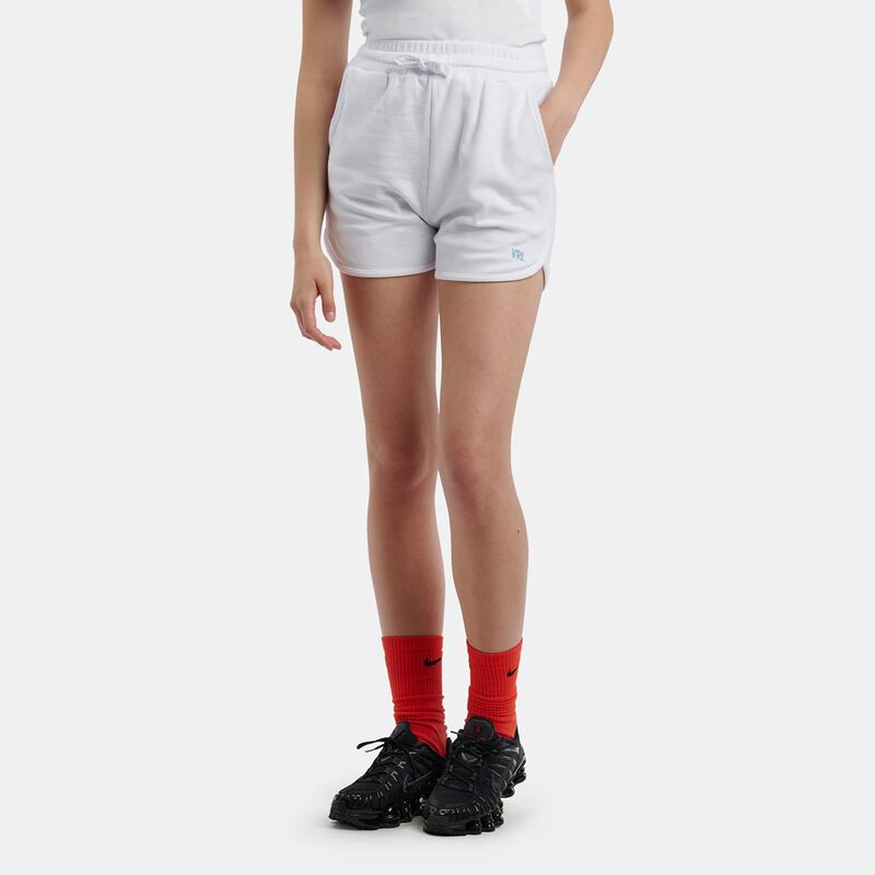 Short VRL Waffle, bianco/celeste