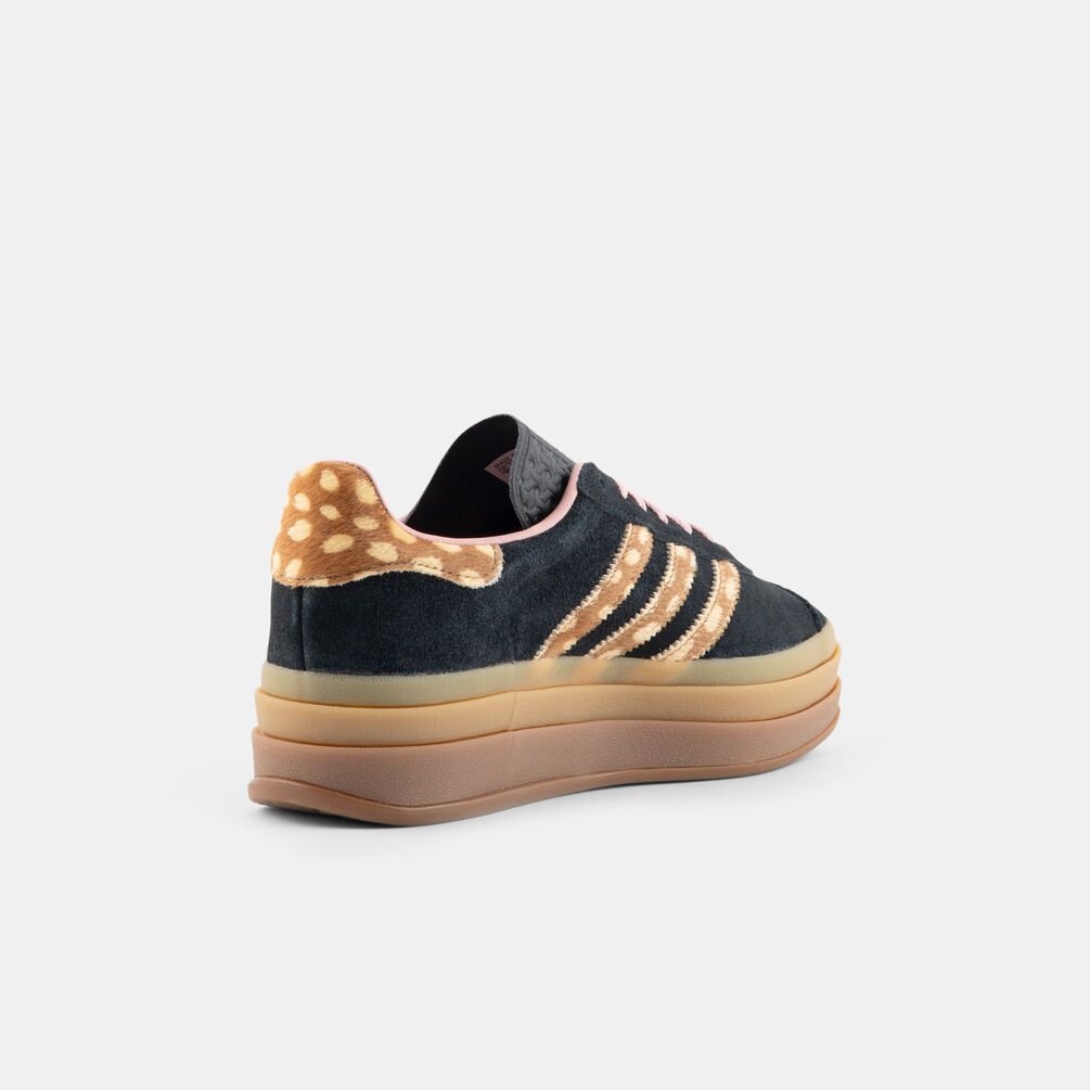 adidas Gazelle Bold, nero/rosa/animalier