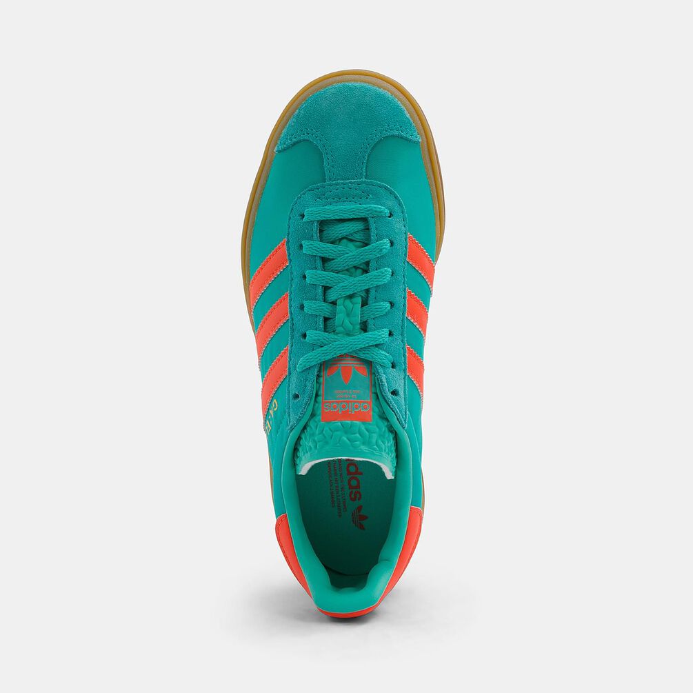 adidas Gazelle Bold, celeste/arancione/marrone