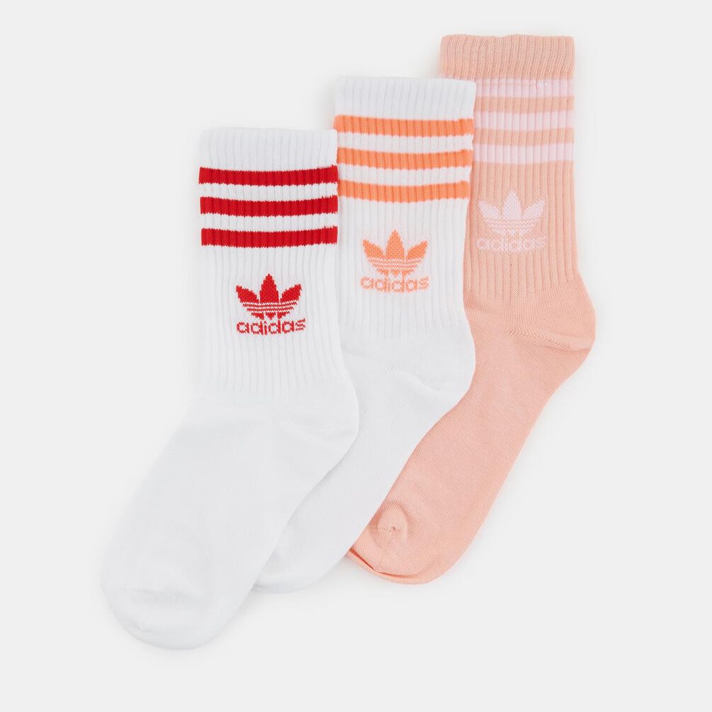 Calzini adidas Mid Cut (3 paia), rosa/bianco/rosso