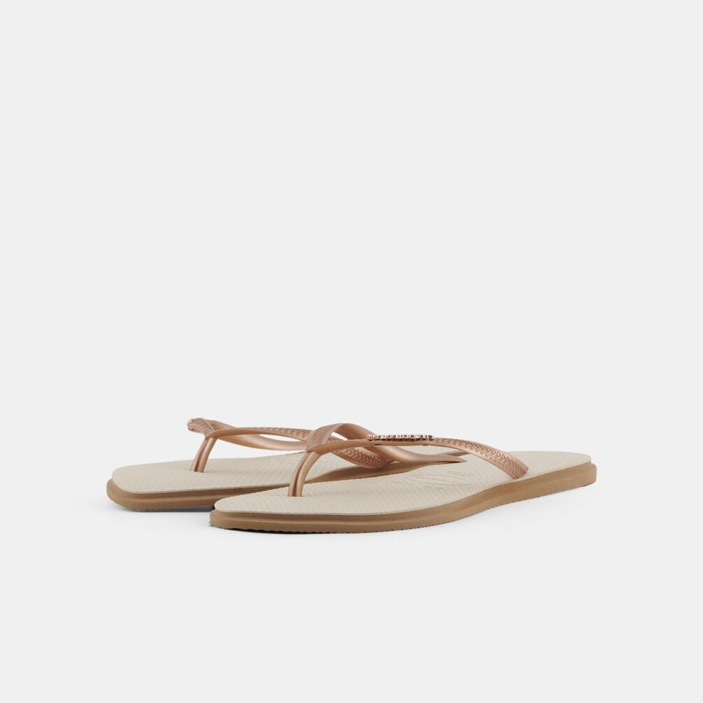 Havaianas Slim Point, beige/oro