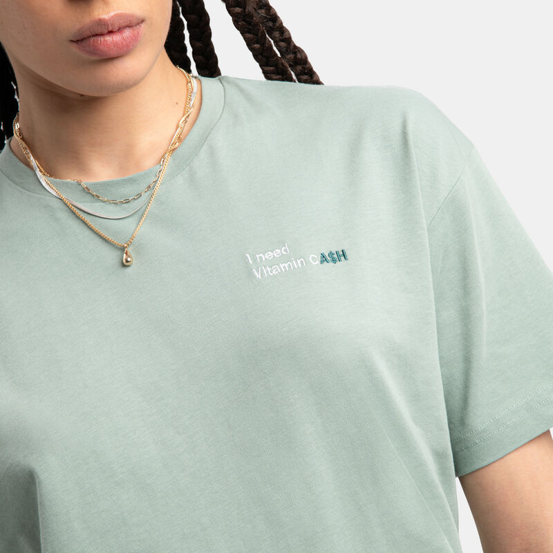 T-shirt Speedy Tee AW LAB, verde/bianco