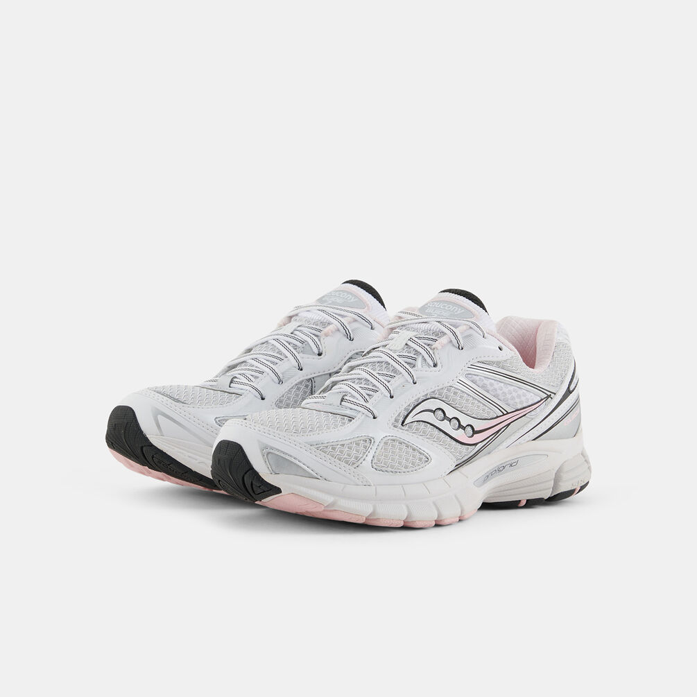 Saucony ProGrid Guide 7, bianco/argento/rosa