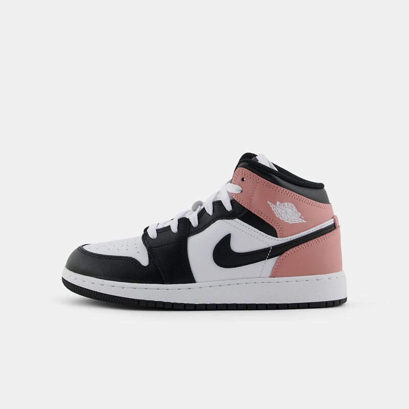 Air Jordan 1 Mid Rust Pink (GS), rosa/bianco/nero