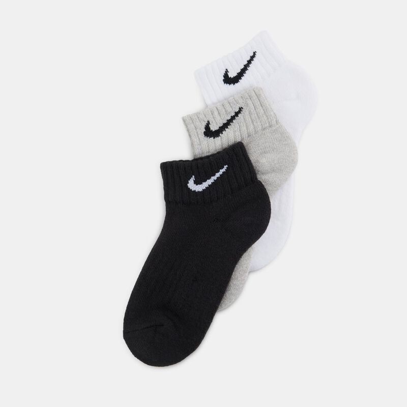 Calzini Nike Everyday Cushioned (3 paia), grigio/bianco/nero