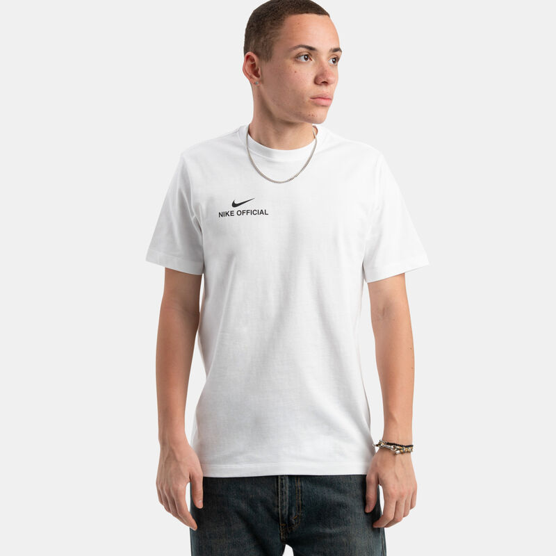 T-shirt Nike Sportswear Standard Official, bianco/nero