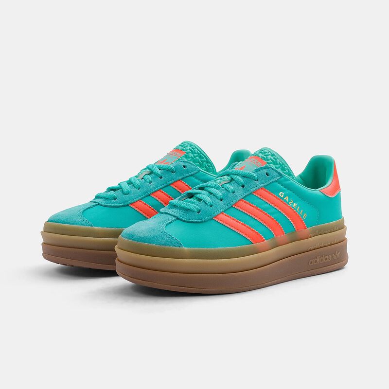 adidas Gazelle Bold, celeste/arancione/marrone