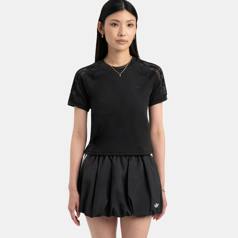 T-shirt adidas Lace Cali, nero